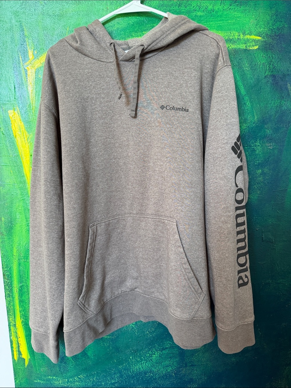 Columbia Men’s Taupe Brown Pullover Hoodie